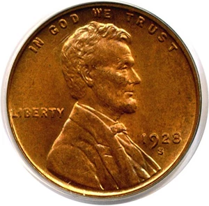 image for: 1928-S 1c PCGS MS64 RB
