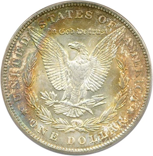 image for: Hot 50 VAM: 1889 $1 VAM 18 Doubled Ear PCGS MS63