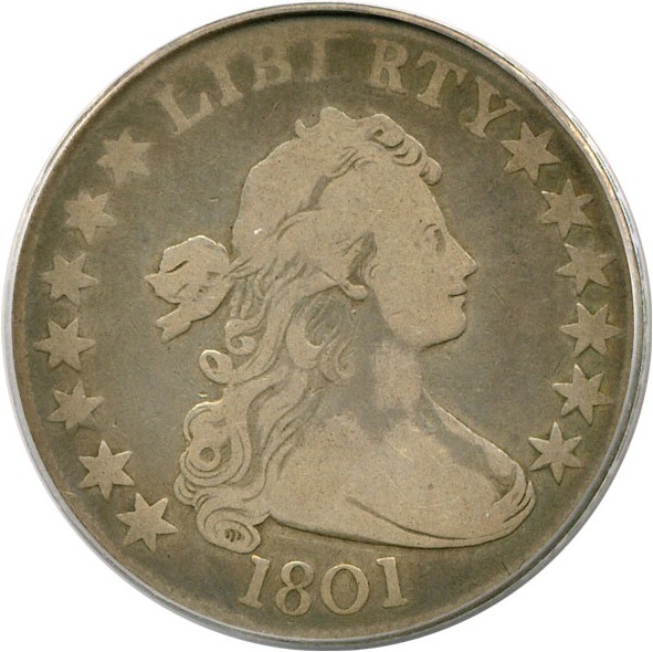 image for: 1801 50c  PCGS F15