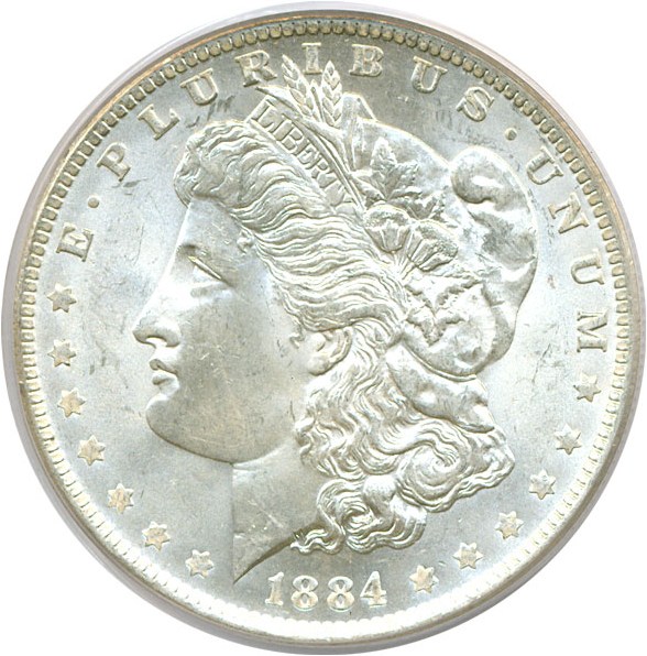 image for: Top 100 VAM: 1884-O $1 VAM 6 O/O PCGS MS63
