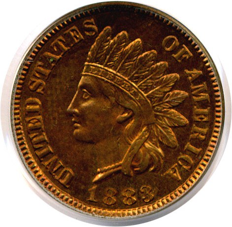 image for: 1883 1c  PCGS Proof 65 RB OGH