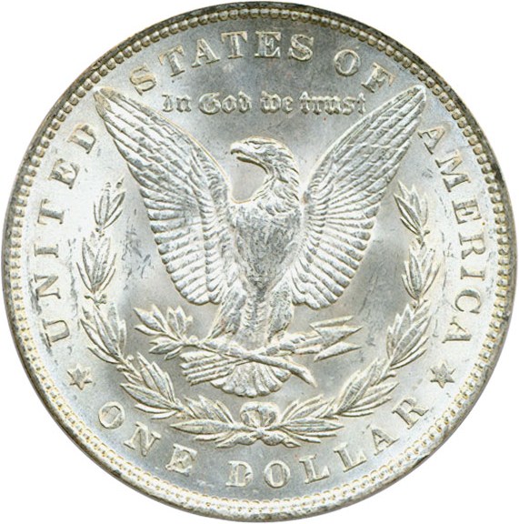 image for: Hot 50 VAM: 1889 $1 VAM 20 Doubled Ear PCGS MS63