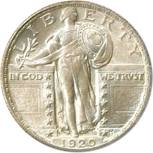 image for: 1920 25c PCGS MS65