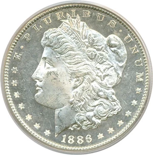 image for: 1886 $1 PCGS MS65 DMPL