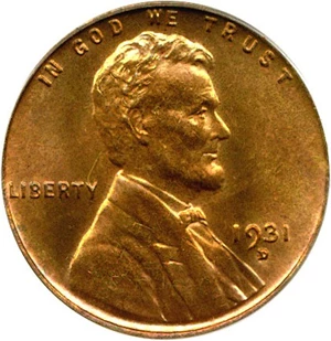 image for: 1931-D 1c PCGS MS65 RD