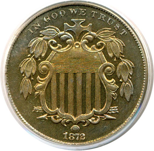 image for: 1872 5c  PCGS Proof 64