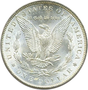 image for: Hot 50 VAM: 1889 $1 VAM 18 Doubled Ear PCGS MS64