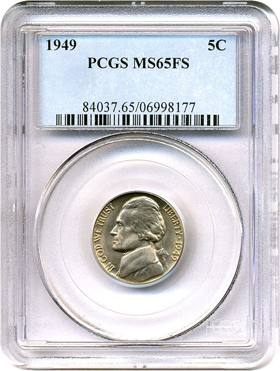 image for: 1949 5c  PCGS MS65 FS
