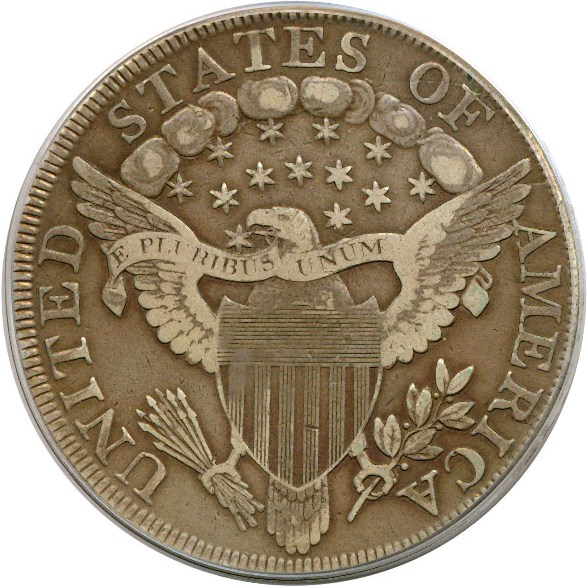 image for: 1800 $1 Dotted Date PCGS VF25