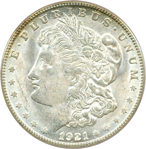 image for: 1921-S $1 VAM 6A BU Scratch PCGS MS64