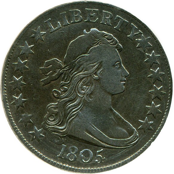 image for: 1805/4 50c DGS VF20  (O-101; Cleaned, Scratched)