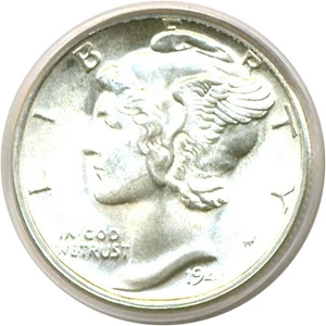 image for: 1944-S 10c PCGS MS67 FB