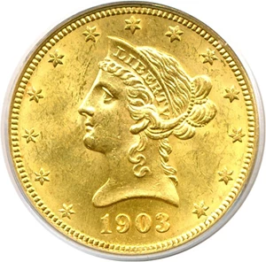image for: 1903 $10 PCGS MS63