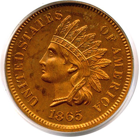 image for: 1865 1c  PCGS Proof 64 RB