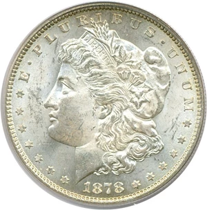 image for: 1878 7/8TF $1 Strong VAM 37 7/4 PCGS MS64