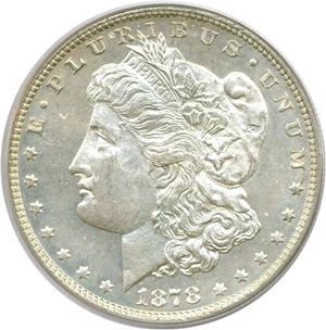 image for: 1878 7/8TF Strong $1 VAM 40 7/5 PCGS MS62