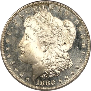 image for: Hot 50 VAM: 1880/9-S $1 VAM 11 0/9 Overdate PCGS MS66 DMPL