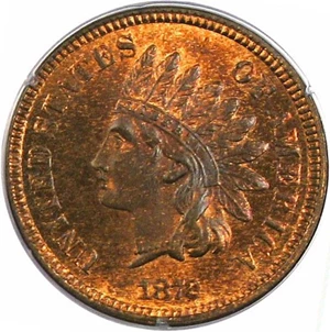 image for: 1872 1c PCGS/CAC MS65 RB OGH * Eagle Eye Cert *