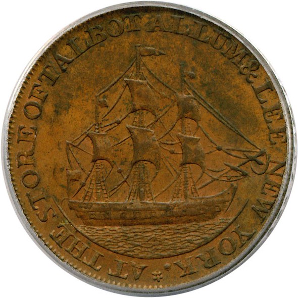 image for: 1795 Talbot Cent Letter Ed PCGS MS63 BN