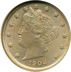 image for: 1908 5c NGC MS63