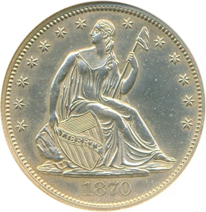 image for: 1870 50c DGS Proof 60 (Cleaned)
