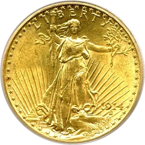 image for: 1914 $20 PCGS MS62