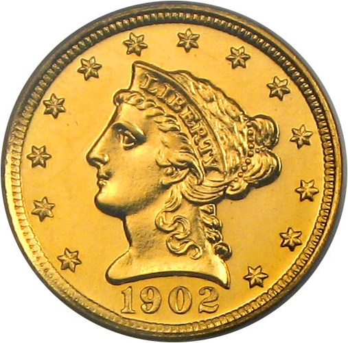 image for: 1902 $2 1/2  PCGS Proof 63 