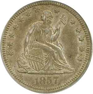 image for: 1857 25c PCGS AU53