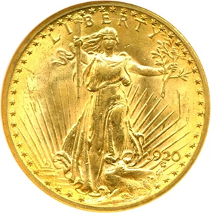 image for: 1920 $20 NGC MS63