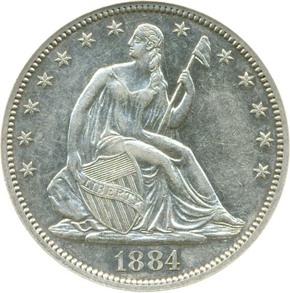 image for: 1884 50c DGS Proof 58  (Lightly Scratched)