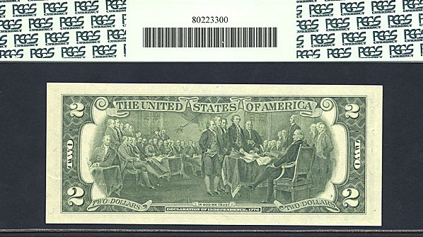 image for: 1976 $2  PCGS Choice CU63 PPQ  (Fr.1935E)