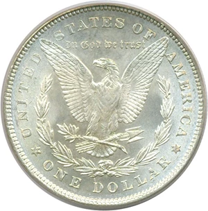 image for: 1878 7/8TF $1 Weak VAM 33 Dbl Legs PCGS MS63