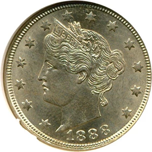image for: 1888 5c NGC MS63