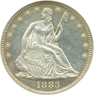 image for: 1883 50c DGS Proof 60 (Cleaned)