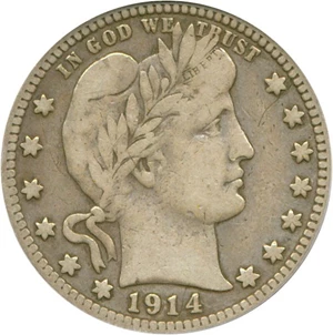 image for: 1914-S 25c PCGS F15