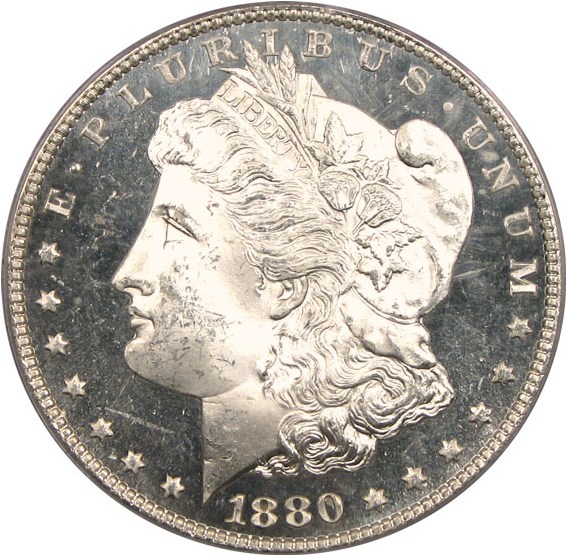 image for: 1880/9-S $1  PCGS MS64 DMPL