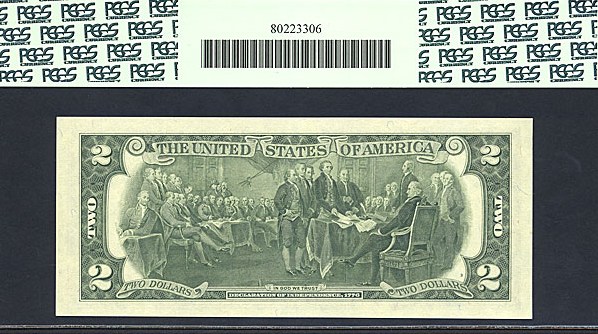 image for: 1976 $2  PCGS Gem CU66 PPQ  (Fr.1935E)