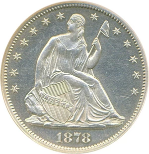image for: 1878 50c DGS Proof 62 (Lightly Cleaned)