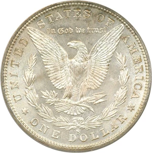 image for: Top 100 VAM: 1880-S $1 VAM 10 8/7 Crossbar PCGS MS63