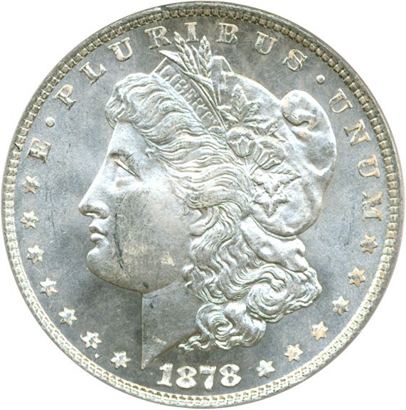 image for: 1878 8TF $1 VAM 18 Doubled Date PCGS MS64