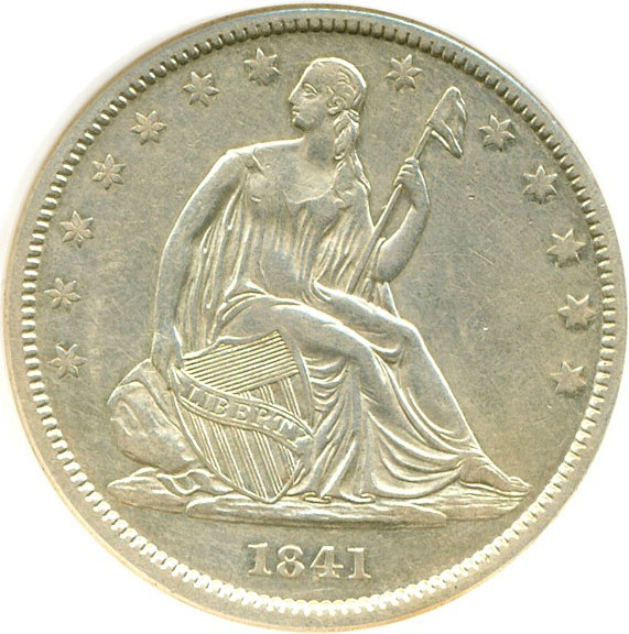 image for: 1841 50c DGS XF45  (Cleaned)