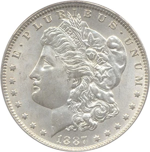 image for: 1887/6-O $1 PCGS MS64