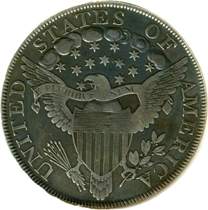 image for: 1800 $1 Wide Date-Low 8 DGS VF25 (BB-190, B-10; Cleaned and Retoned)