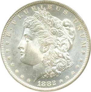 image for: Top 100 VAM: 1882-O $1 VAM 4 Small Dot ANACS MS64