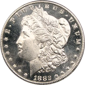 image for: Hit List 40 VAM: 1882-CC $1 VAM 2 PCGS MS64 DMPL