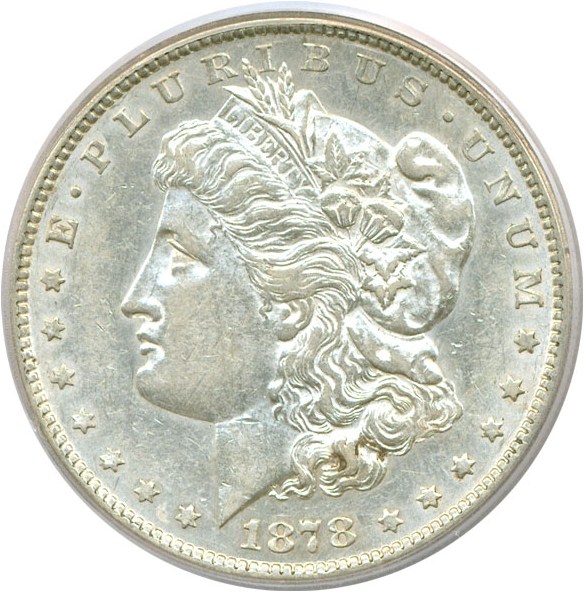 image for: 1878-S $1 VAM 18 Spaghetti Wing PCGS XF45