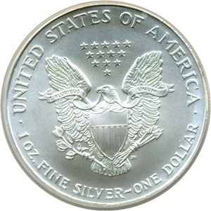 image for: 1997 $1 Silver Eagle PCGS MS68