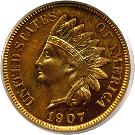 image for: 1907 1c  PCGS Proof 65 RD OGH