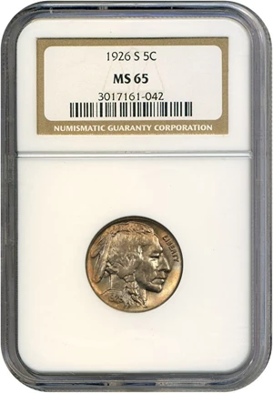 image for: 1926-S 5c NGC MS65