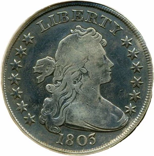 image for: 1803 $1 DGS VG10 (BB-254, B-4; Cleaned and Retoned)